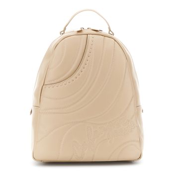 mochila con relleno y acolchado de ondas hazelnut