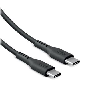 Cable USB-C SBS 60 W 2 m USB 2.0 Negro