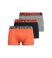 superdry para hombre m3110450b pack de 3 boxers marca naranja gris negro xxl homewear algodon