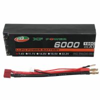 bateria lipo xf power 74v 6000mah 100c 2s con conector t deans para rc drone