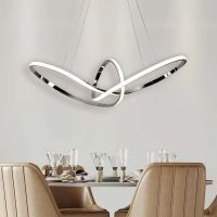 Lámpara Colgante Led Infinity Lux, Regulable Con Control Remoto, Cromo