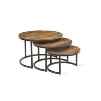 mesa de centro coleccion arnold marron-madera