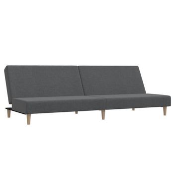 Sofá Cama | Sofá Convertible De 2 Plazas Tela Gris Claro