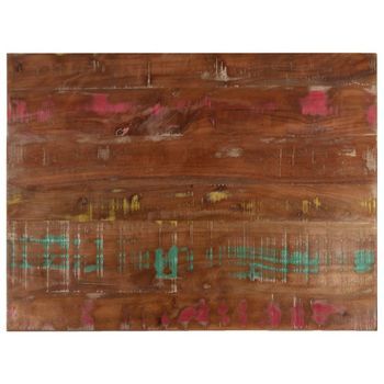 Tablero Mesa Rectangular Madera Maciza Reciclada 90x50x3,8 Cm Vidaxl