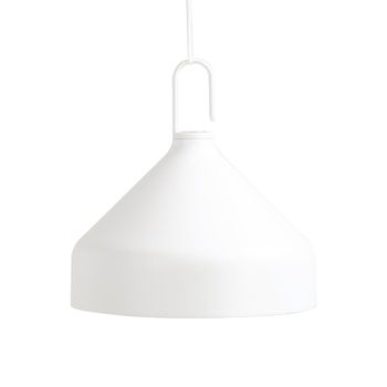 Lámpara colgante led recargable y regulable zafferano amelie white
