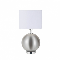 sobremesa cristal iroko e27 fume cromo blanca