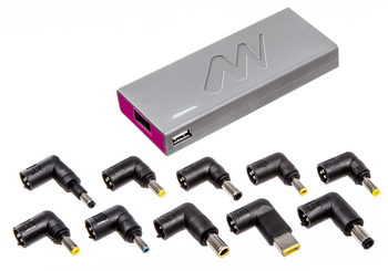 ADAPTADOR CORRIENTE UNIV. NETWAY 90W + 13 TIPS/USB