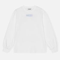 ganni future rose cotton-jersey t-shirt - xl