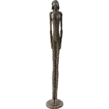 Figura decorativa en poliresina y bronce