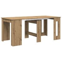mesa de comedor roble artisan 180 x 85 x 75 cm vidaxl
