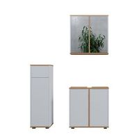 set de muebles de bano didi 3 piezas armario midi con cajones 60 cm vicco