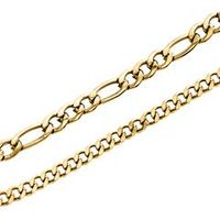 cadena doble hilera de acero inoxidable para mujer oro ip