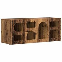 mueble de tv elst 100 x 35 x 40 cm madera vieja vidaxl
