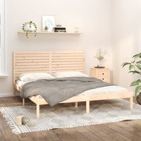 cama matrimonial  cama para adultos  estructura de cama madera maciza 180x200 cm cfw187155