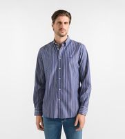 harmont  blaine para hombre crr011013954m camisa regimental dopp azul marino xl algodon clasico manga larga