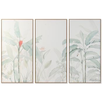 Cuadro Set 3 Lienzo Ps 180x4x120 Tropical