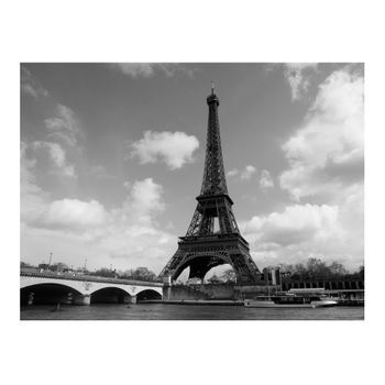 Papel Pintado 3d - Río Sena Y Torre Eiffel (300x231 Cm)