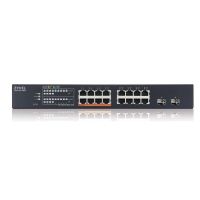 switch zyxel 16 puertos 25g 2 sfp l2 gestionado poe 180w montaje en rack