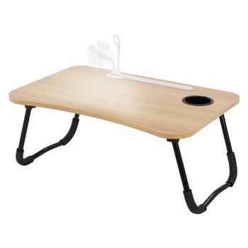 Mesa de portátil para cama/sofá natural 60x40cm soporte para tablet