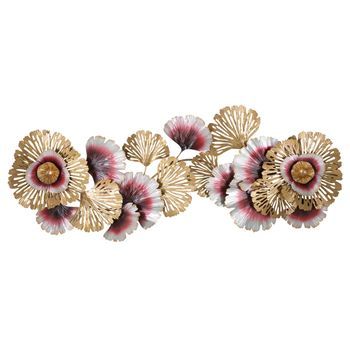Panel Decorativo 3d De Metal Multicolor 130x5,5x54 Cm