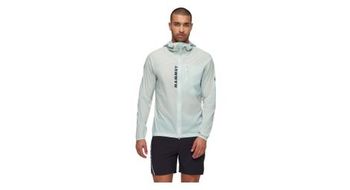 Chaqueta cortavientos mammut aenergy wb hooded azul para hombre