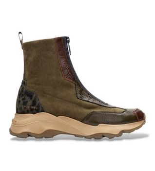 Hispanitas para mujer. CHI254321 Botines de Piel Nepal marrón (37), 1 a 3cm, Cremallera, Casual