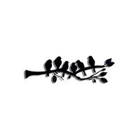 iluminacion led decorativa birds rojo 25x75 cm