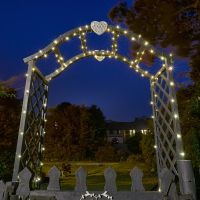 200 solar firefly warm white string lights