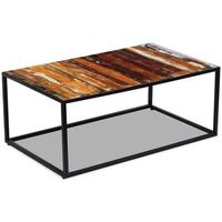 mesa de centrormesa auxiliarrmesa de cafe madera maciza reciclada 100x60x40 cm