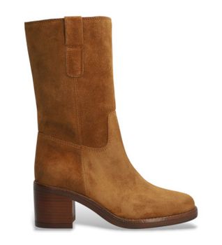 Alpe para mujer. 553011 Botas de piel Dakota marrón (40), 3 a 5cm, Cremallera, Casual