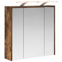 armario con espejo de bano  mueble de bano roble ahumado 635 x 16 x 625 cm
