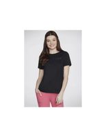 camiseta de fitness skechers shine mujer negro