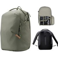 mochila de 16l para dronescamaras - ligera impermeable para viajes al aire libre green