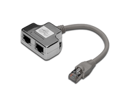 cat 5e patch cable adapter 2x cat 5e shielded pc-pc 2x rj45 female to 1x rj45 male 019 m