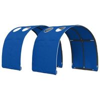 tunel de cama 2 uds azul poliester vidaxl