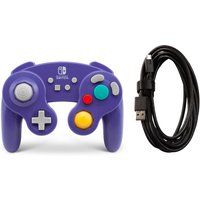 powera nintendo switch gamecube controller - purple purple