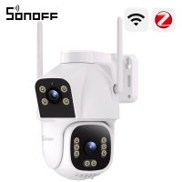 sonoff cam-c44he camara de seguridad wifi para exteriores con doble lente y resolucion de 4mp modelo duo con funcion ptz y tecnologia ip y concentrador inteligente zigbee 30 integrado para