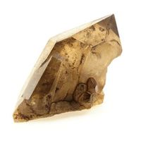 cuarzo ahumado - piedra natural de francia chamonix - cristal de curacion y proteccion color marron ahumado  2733 ct - certificado de autenticidad