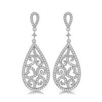 pendientes de arana de plata 925 circonitas