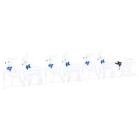 renos led 7 uds 43 x 18 x 66 cm tela vidaxl