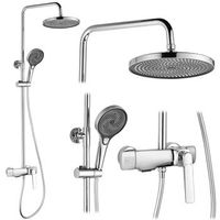 conjunto de ducha rea rebel chrome