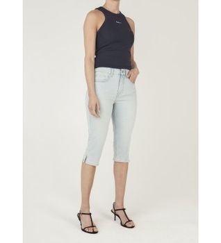 Pepe Jeans para mujer. PL80000312FA Bermudas Mary azul (30), Casual, Algodón, Denim