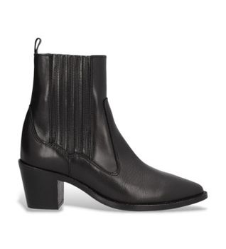 Alpe para mujer. 258117 Botines de Piel Nevada negro (41), 5 a 8cm, Cremallera, Casual