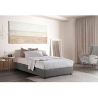 talamo italia cama individual y media con contenedor silvia sommier made in italy cama con revestimiento de tela apertura frontal con colchon de 120x200 cm incluido gris