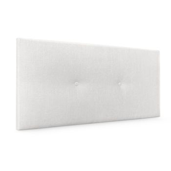 Cabecero De Lana Natural Con Botones 95x50cm Camas 90 - Blanco