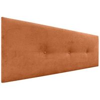 dhome cabecero de pana liso con botones 145x60 camas 120135140 - naranja