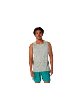 Camiseta Tirantes de Trail ASICS Fujitrail Singlet Hombre Gris/Azul