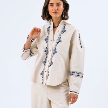 Lollys Laundry VeidaLL LS Cotton-Twill Blouse - M