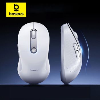 Ratón Inalámbrico Baseus USB 2.4G Bluetooth 5.3 DPI Ajustable, Ratones Silenciosos para iPad, MacBook, Computadora, Portátil, Tableta, Ratón Ergonómico