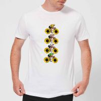 mark fairhurst tournesol riders mens t-shirt - white - l - white